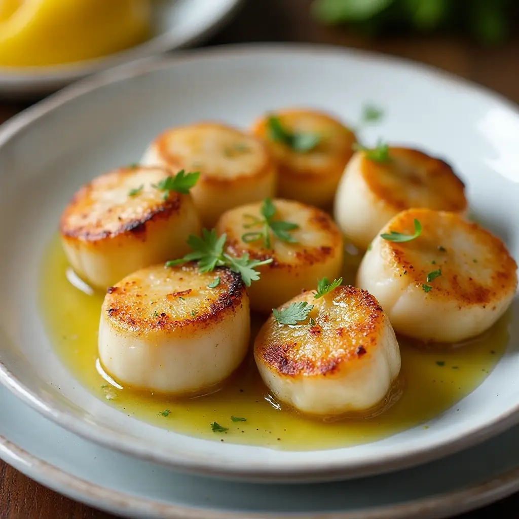 Broiled Scallops