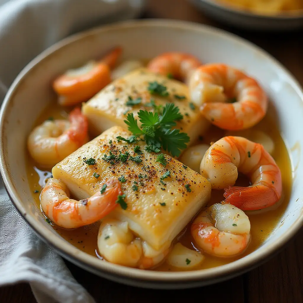 Seafood Bake for Two