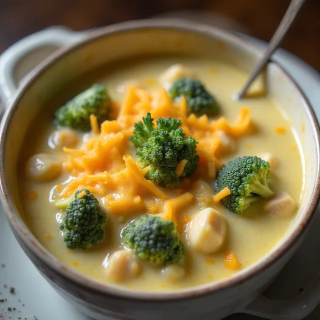 Chunky Broccoli Cheese Soup