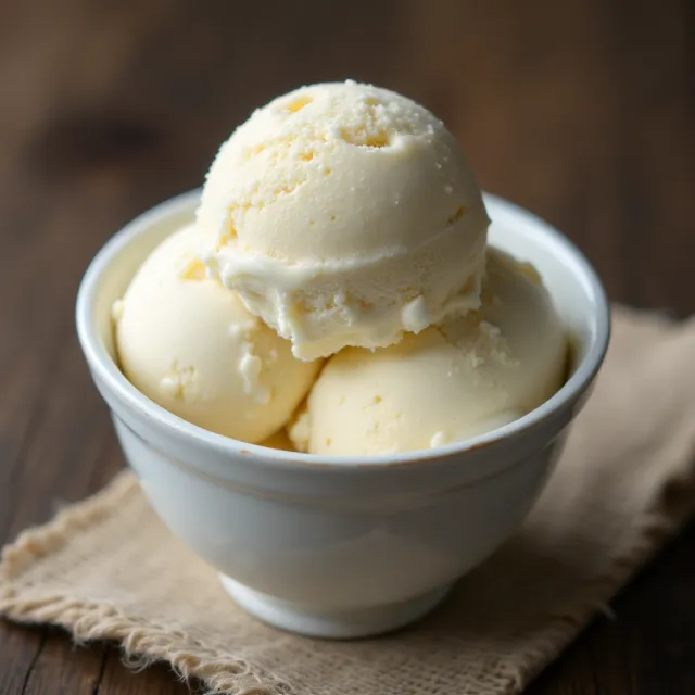 Crème glacée à la vanille