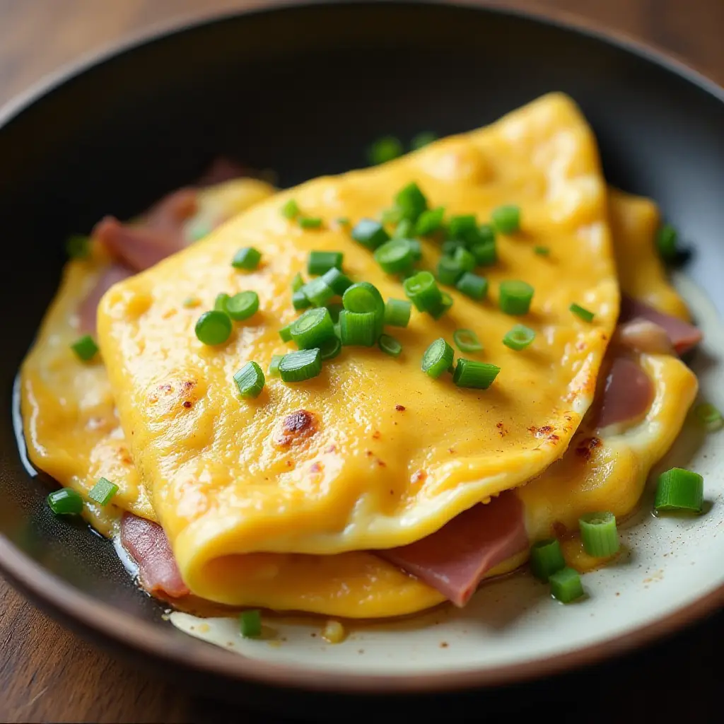 Ultimate Low-Carb Ham and Cheese Omelet for Two