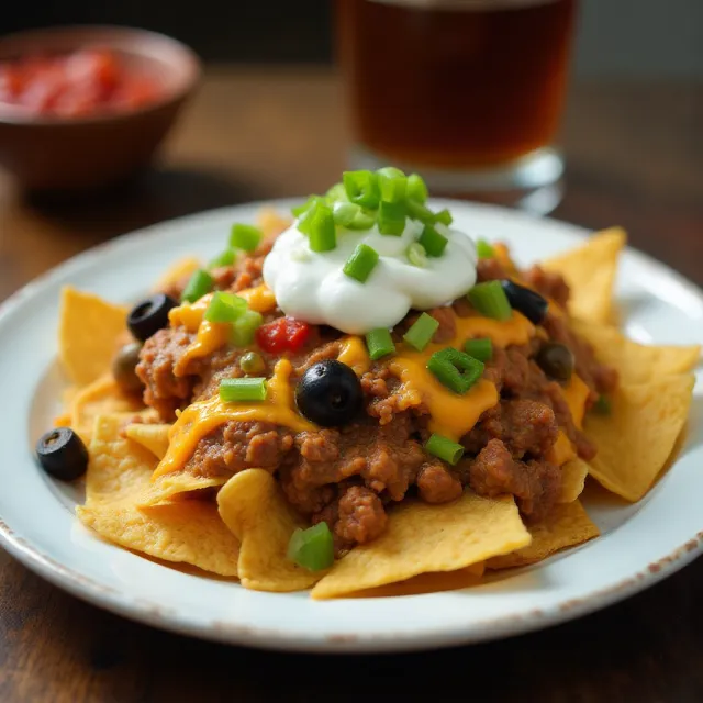 Loaded Beef Nachos