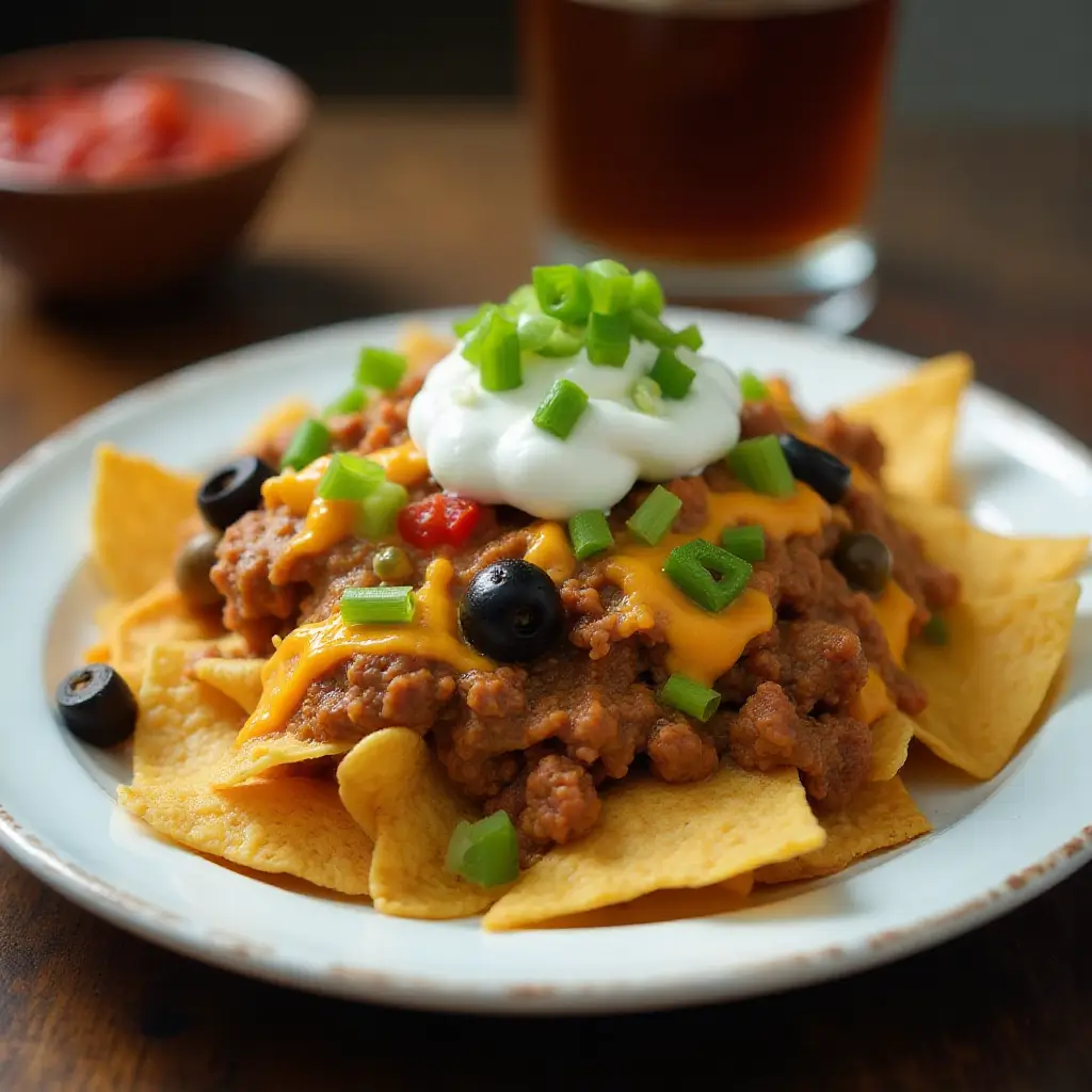 Loaded Beef Nachos