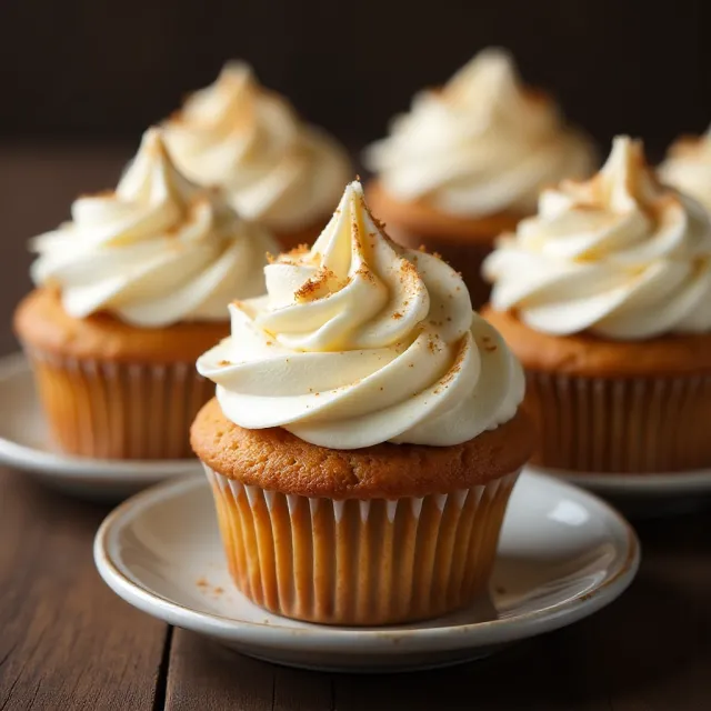 Sweet Potato Cupcakes with Toasted Marshmallow Frosting