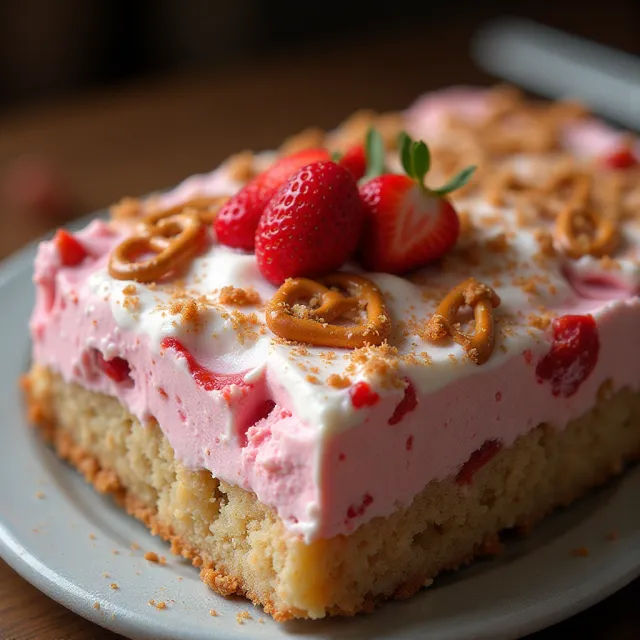 Old-Fashioned Strawberry Pretzel Salad