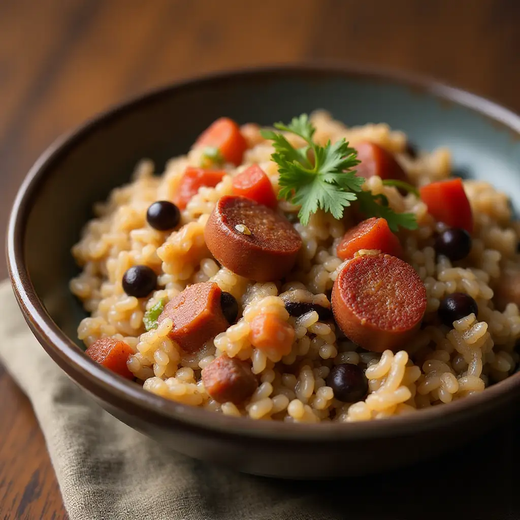 Hoppin' John (Sausage, Black-Eyed Peas, and Rice)