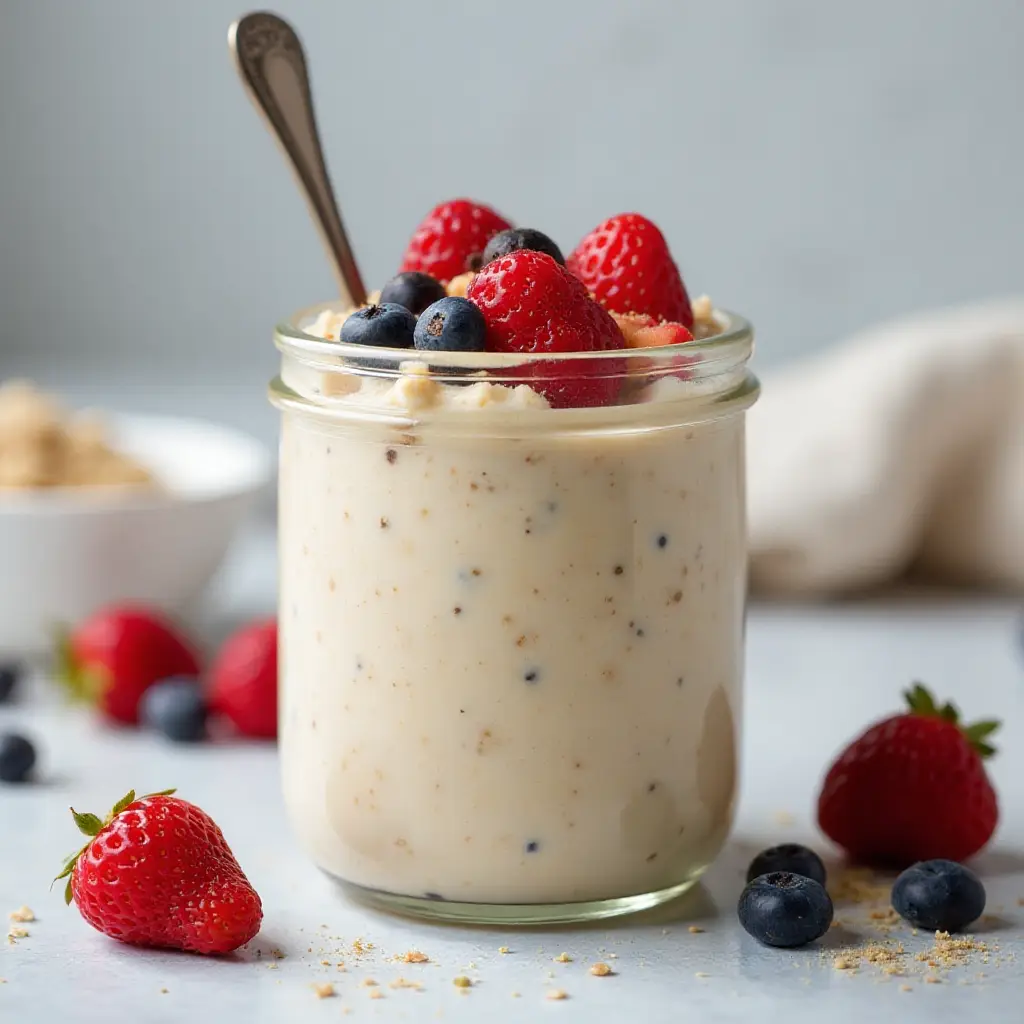 Almond Milk Overnight Chia Oats