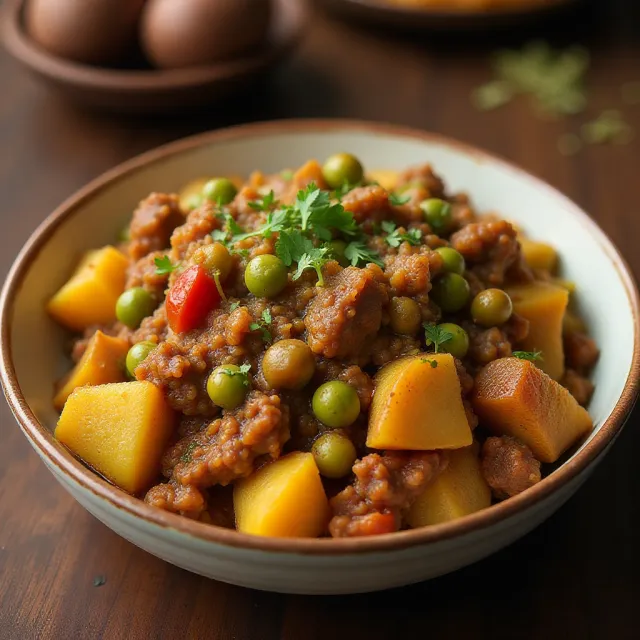 Keema Aloo (Ground Beef and Potatoes)