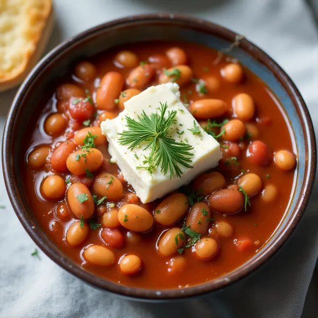 My Big Fat Greek Baked Beans
