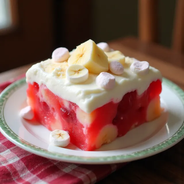 Mom's Secret Cherry JELL-O Salad