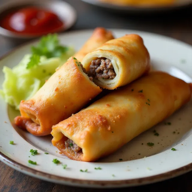 Justin Rowland's Philly Cheesesteak Egg Rolls