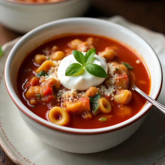 Easy Slow Cooker Lasagna Soup