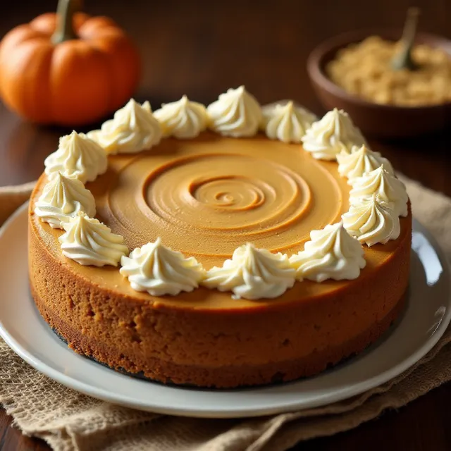 Pumpkin Swirl Cheesecake