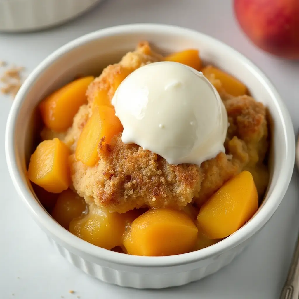 Instant Pot Peach Cobbler