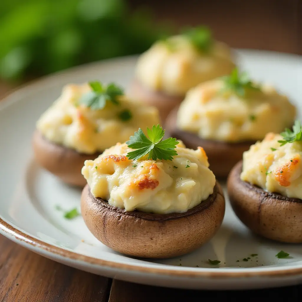 Chicken-Stuffed Mushrooms