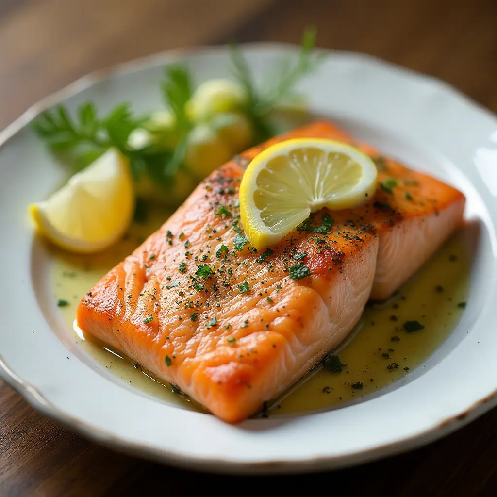 Salmon with Lemon and Dill