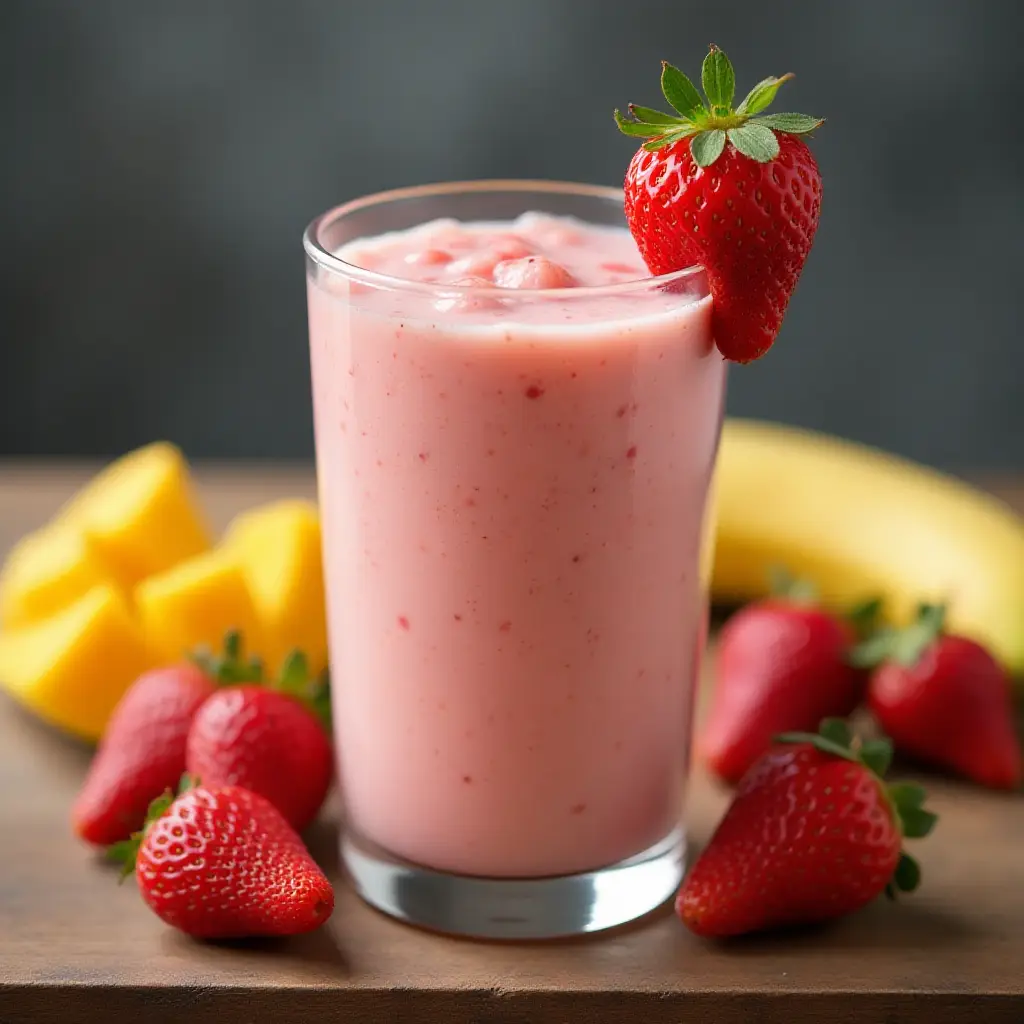 Recharge-Style Strawberry Mango Smoothie