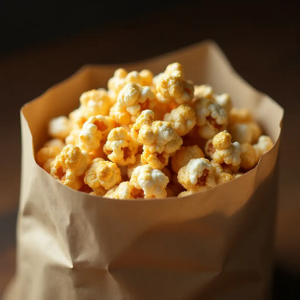 Microwave Caramel Popcorn