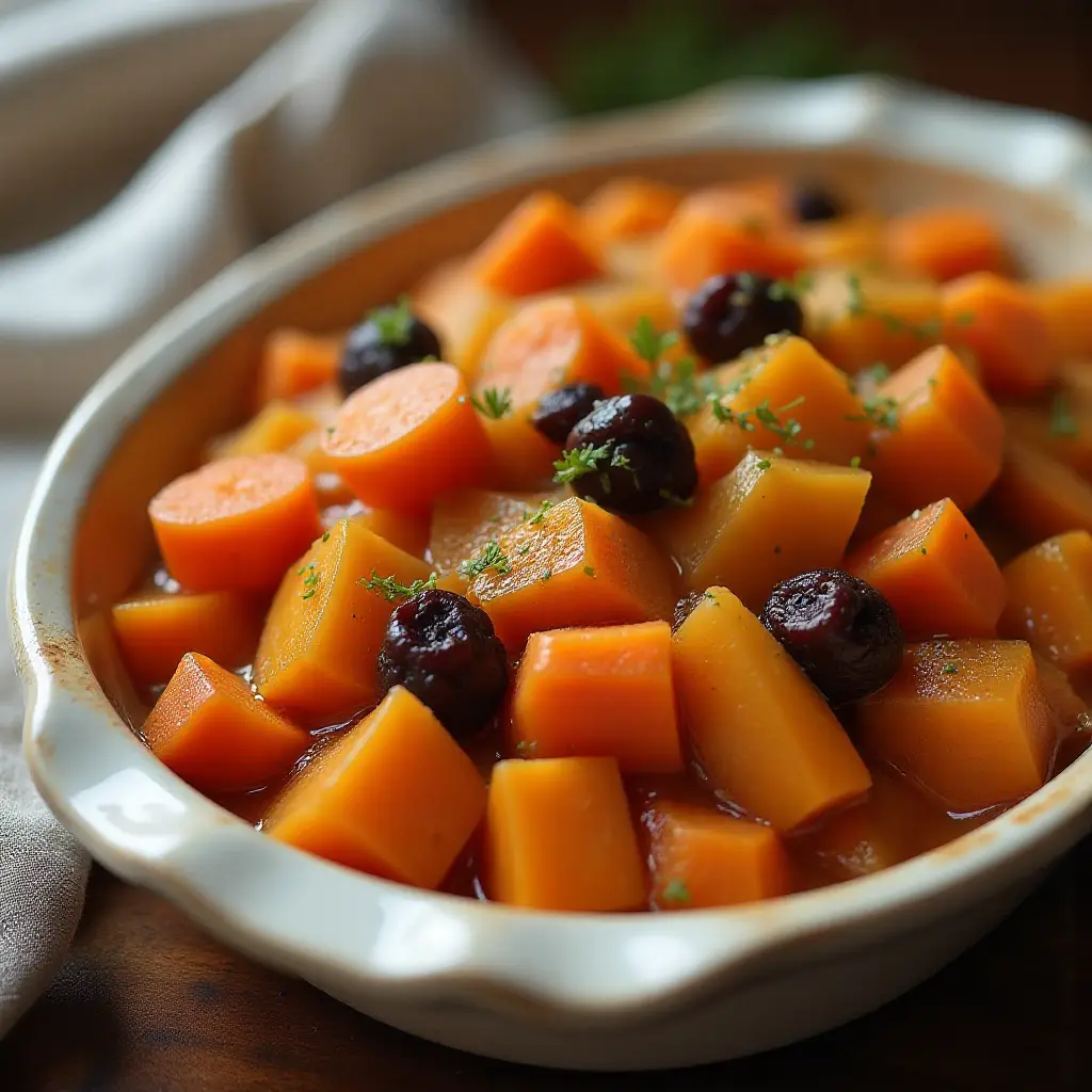 Carrot and Sweet Potato Tzimmes