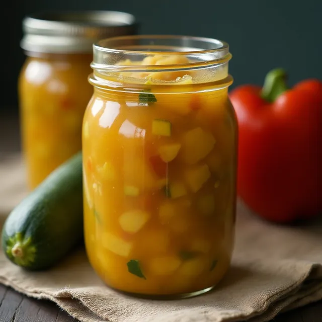 Homemade Sweet Zucchini Relish