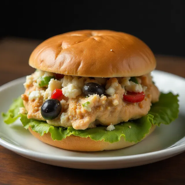 Chopped Greek Chicken Sandwich