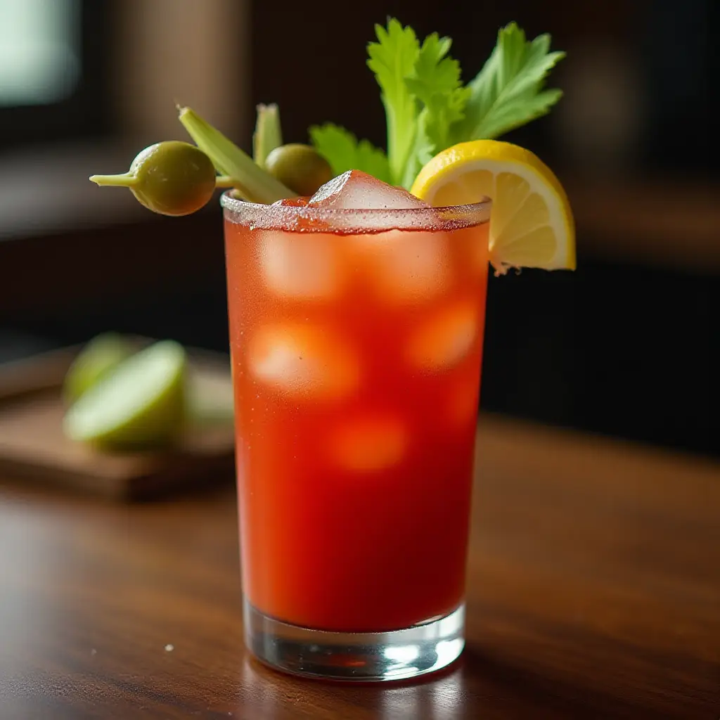 Spicy Red Snapper (Bloody Mary with Gin)