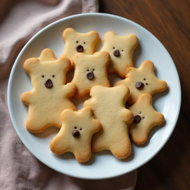 Brown Butter-Maple Shortbread Bear Cookies