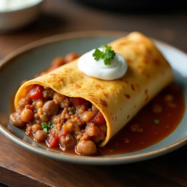 Easy One-Skillet Ground Beef Burrito