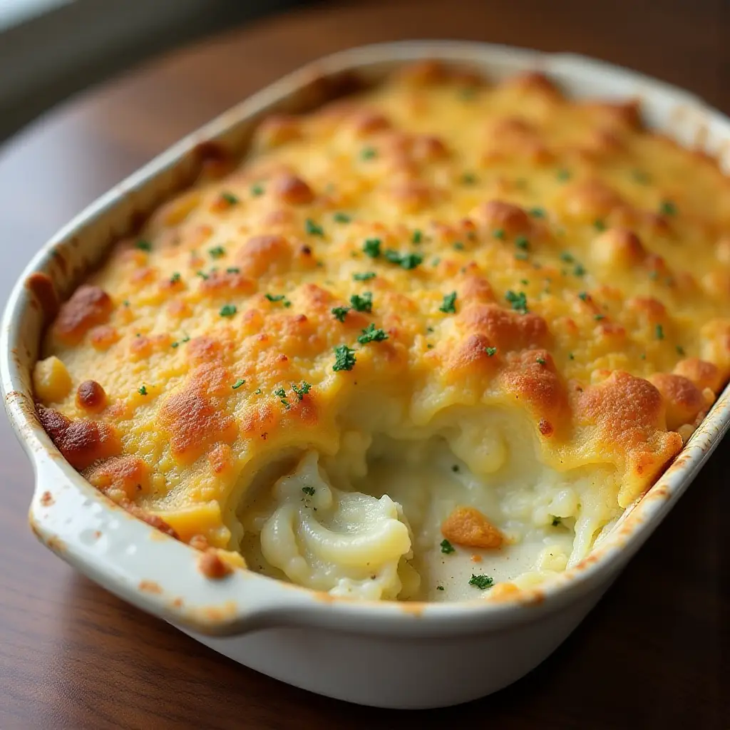 French Onion Potato Gratin