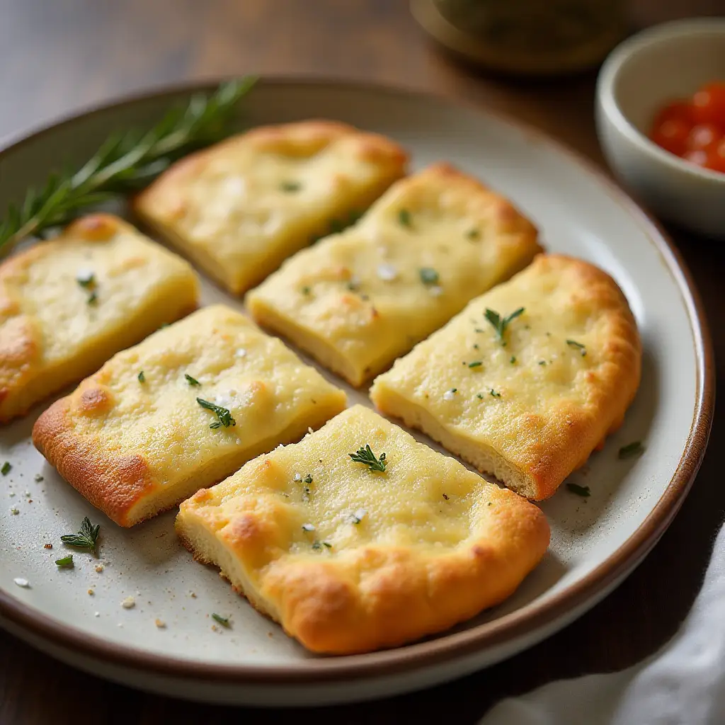 Crispy Rosemary Sea Salt Flatbread Crackers