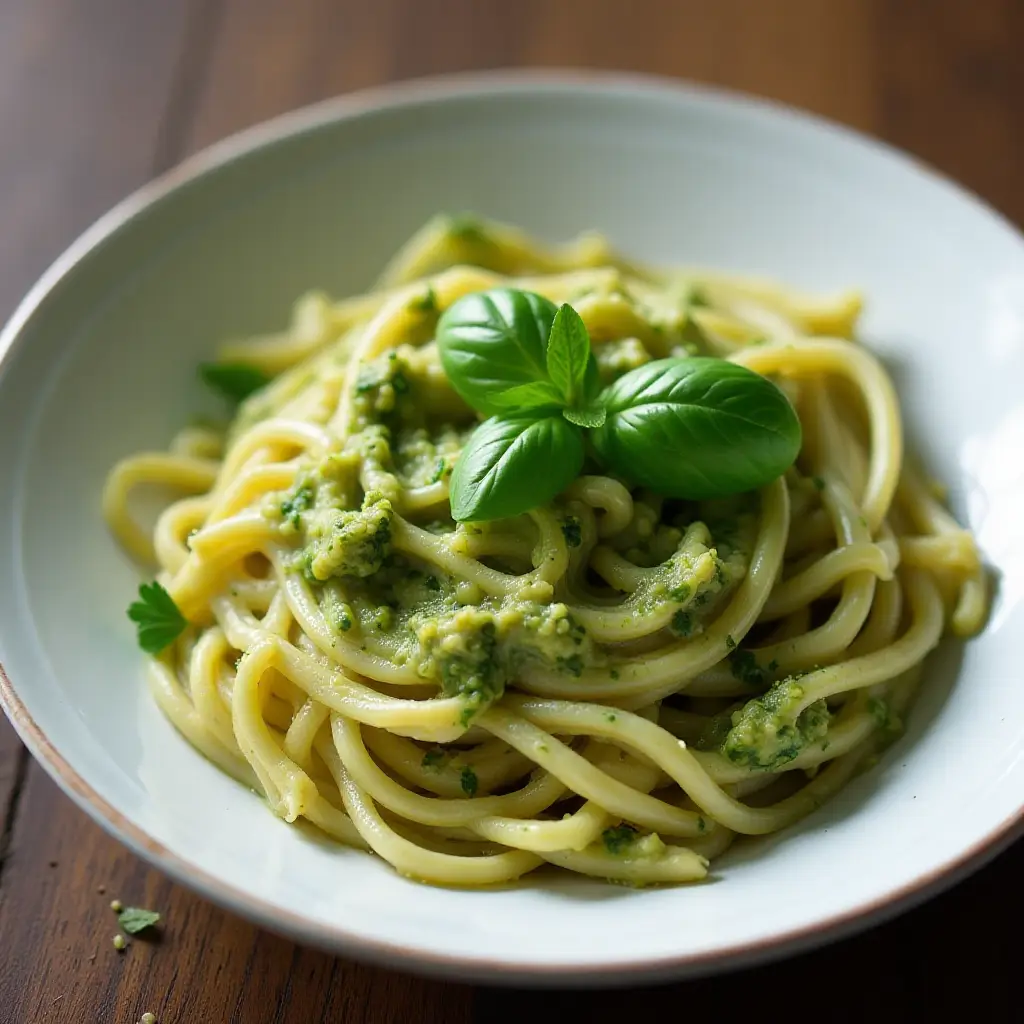 Lighter Basil Pesto