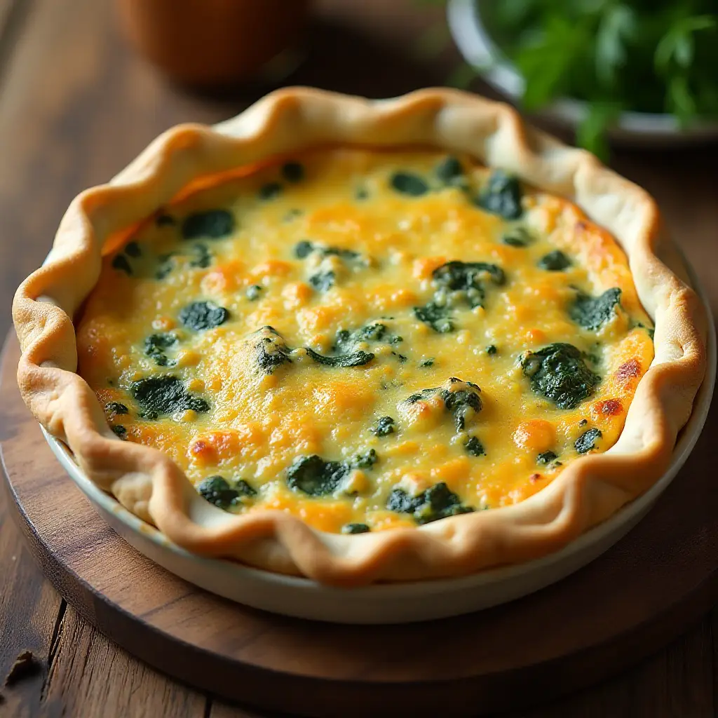 Quick Spinach Quiche