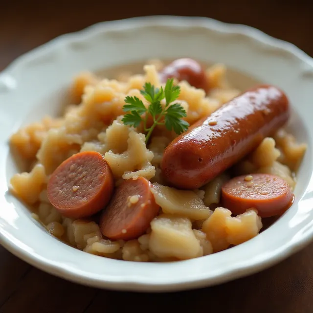 Slow Cooker Sauerkraut and Sausage