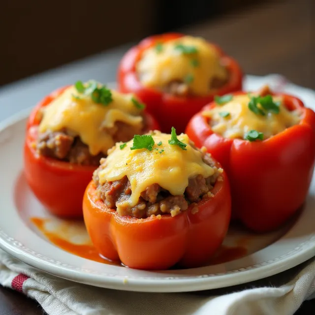 Chorizo Stuffed Bell Peppers