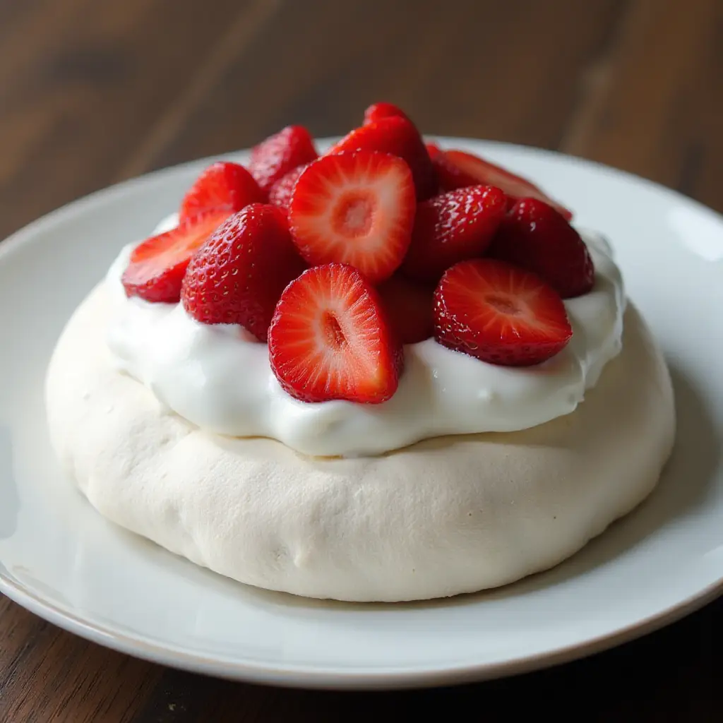Chef John's Pavlova with Strawberries