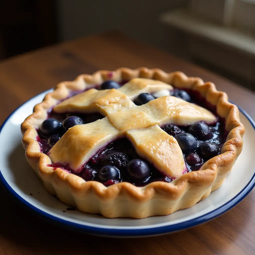Mystery Ingredient Wild Blueberry Pie
