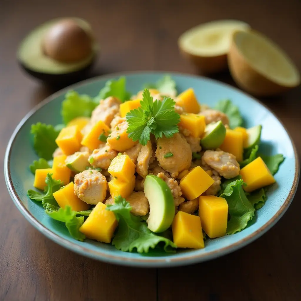 Chicken, Avocado and Mango Salad