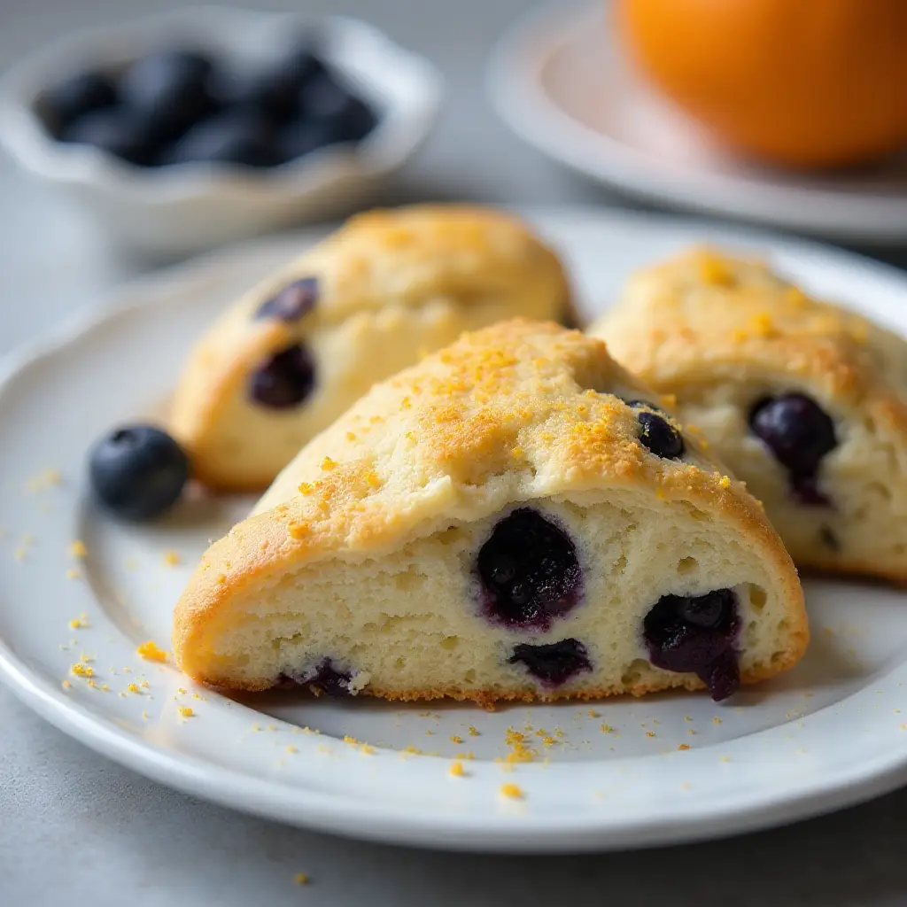Air Fryer Mini Blueberry Scones