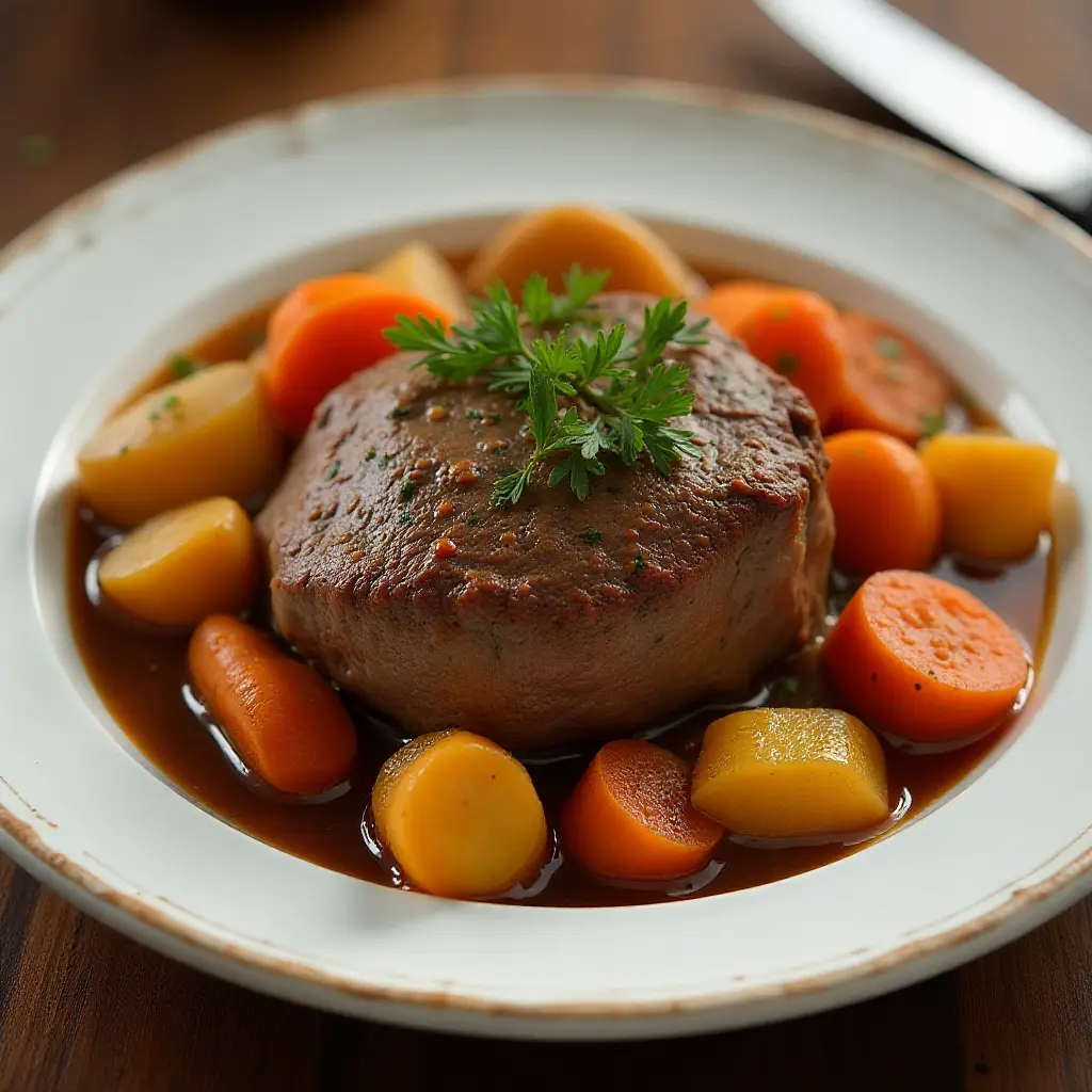 Healthier Marie's Easy Slow Cooker Pot Roast