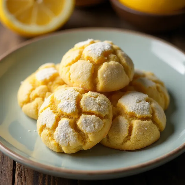 Lemon Turmeric Crinkles