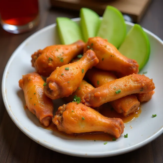 Healthier Restaurant-Style Buffalo Chicken Wings