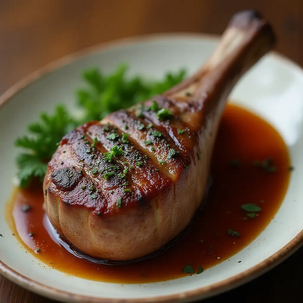 Grilled Lamb Shank