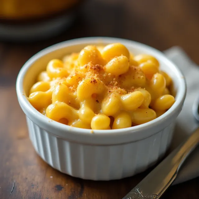 Baked Mac and Cheese for One