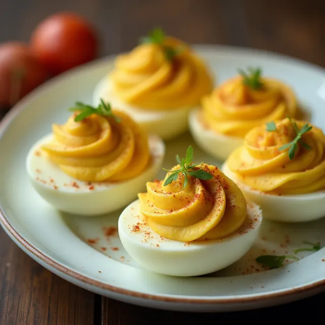 Sriracha Deviled Eggs