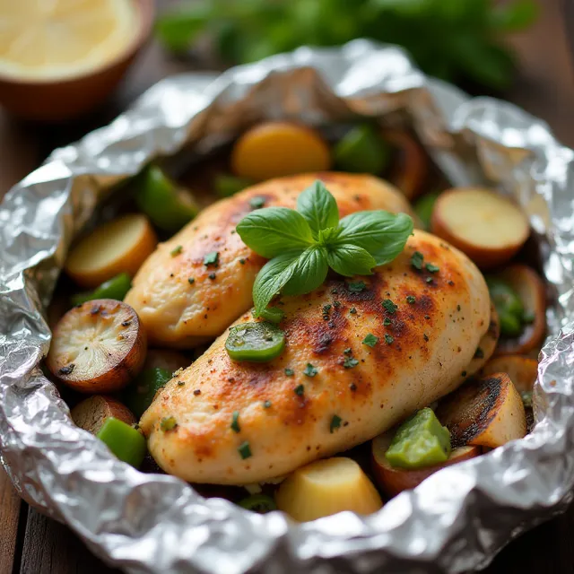 Grilled Chicken Foil Packets