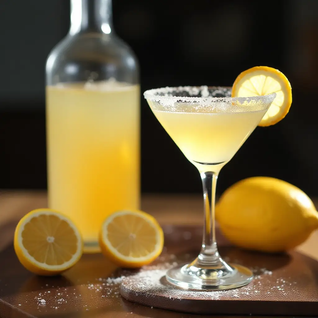 Big Batch Freezer Lemon Drop Martinis