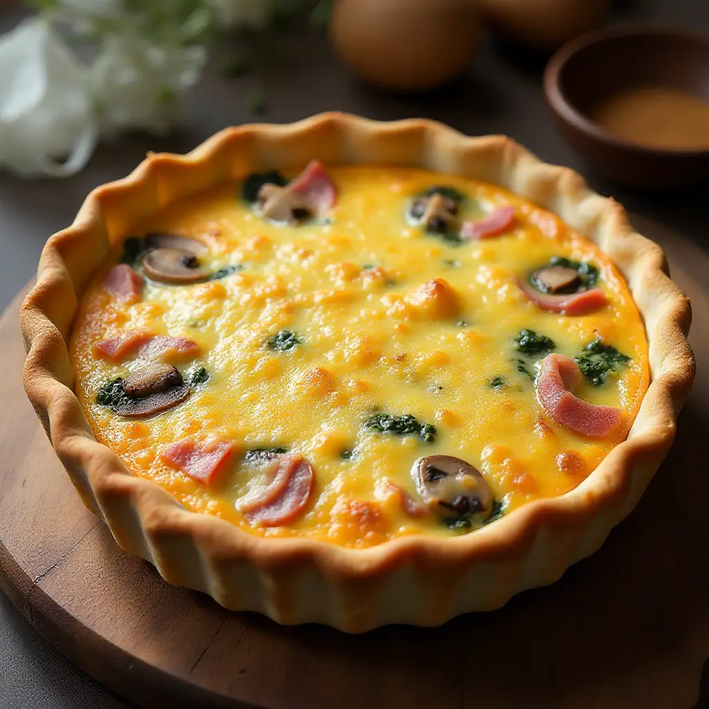Ham and Cheese Quiche