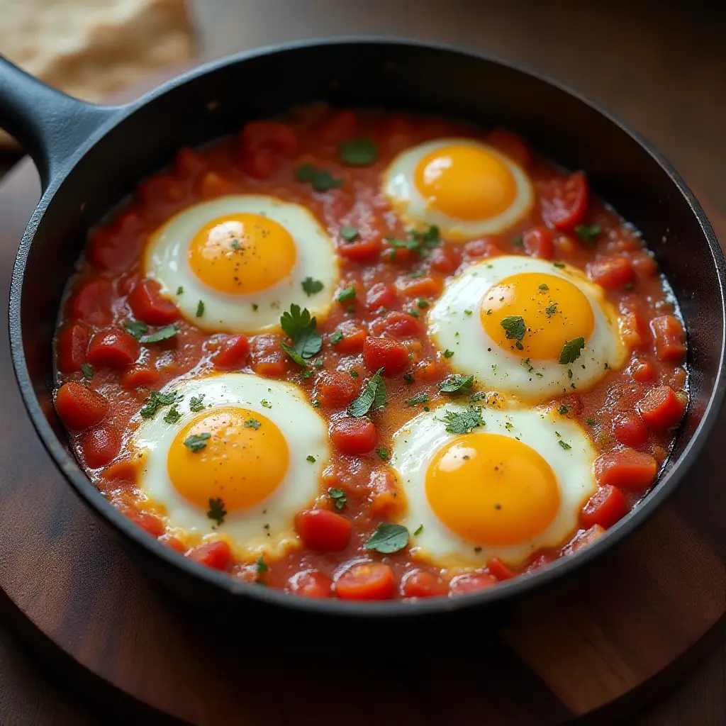Shakshuka (Middle Eastern Baked Eggs)