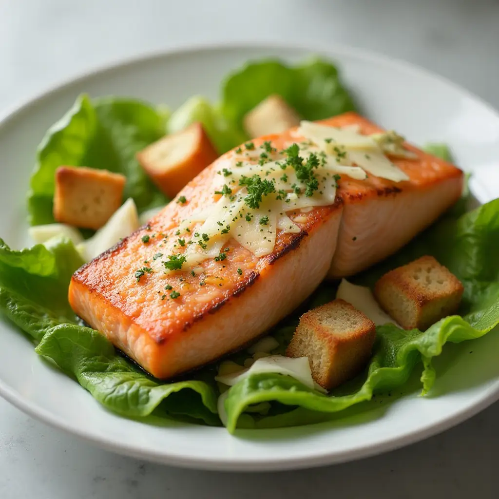 Salmon Caesar Salad