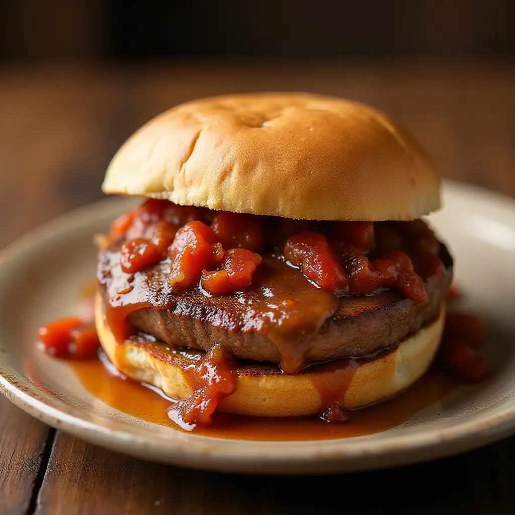Sloppied Flank Steak Sandwiches